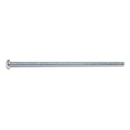 Midwest Fastener #8-32 x 4 in Slotted Round Machine Screw, Zinc Plated Steel, 15 PK 68264